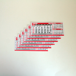 Refil calendário de mesa pequeno - Pacote com 25 unid.