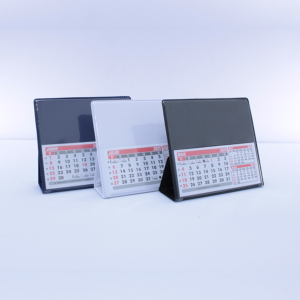 Calendário de mesa pequeno com visor - 25 Unidades